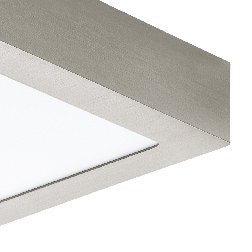 Eglo 78215 - LED-kattovalaisin FUEVA, 10,9 W / 230 V, 17 x 17 cm, mattakromi
