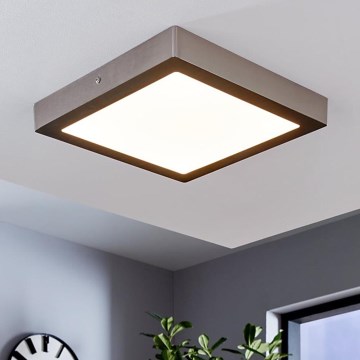 Eglo 78218 - LED-kattovalaisin FUEVA LED/22W/230V 30x30 cm mattakromi