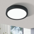 Eglo 78676 - LED-kattovalaisin FUEVA LED/17W/230V Ø 21 cm musta