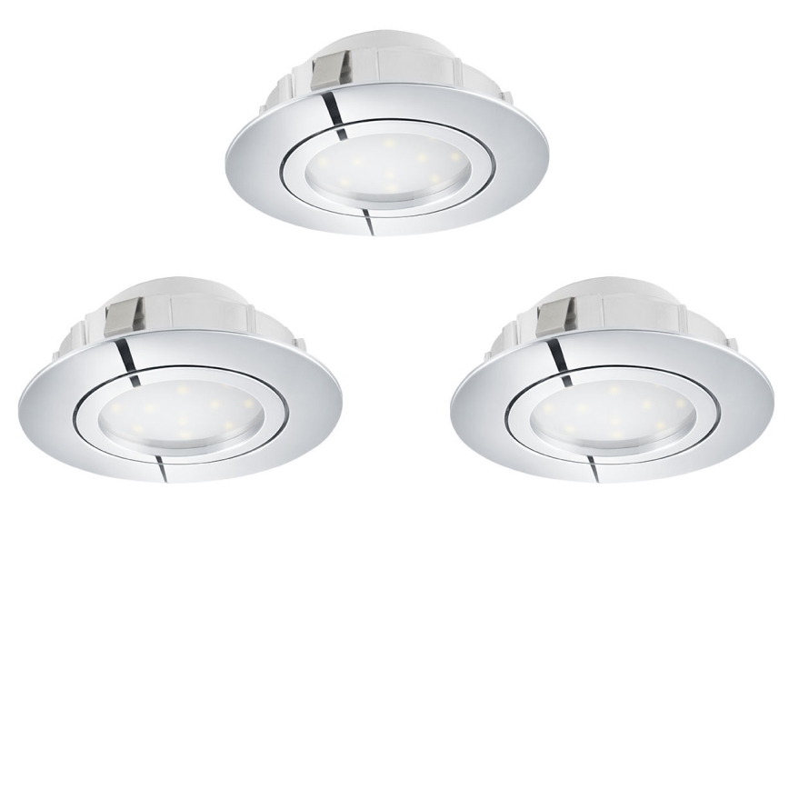 Eglo 78761 - SETTI 3x Himmennettävä riippuva LED-kattovalaisin PINEDA LED/6W/230V 3000K kiiltävä kromi