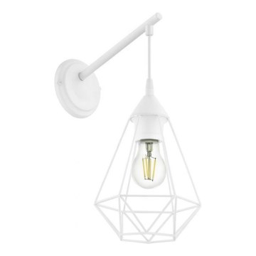 Eglo 79084 - BYRON-seinävalaisin 1xE27/60W/230V, valkoinen