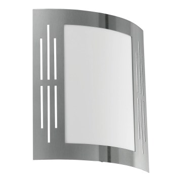 Eglo 79282 - Ulkoseinävalaisin CITY 1xE27/60W/230V kiiltävä kromi IP44