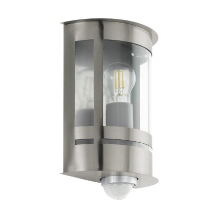 Eglo 79286 - TRIBANO ulkoseinävalaisin hämärä- ja liiketunnistimella, 1xE27/60W/230V, IP44