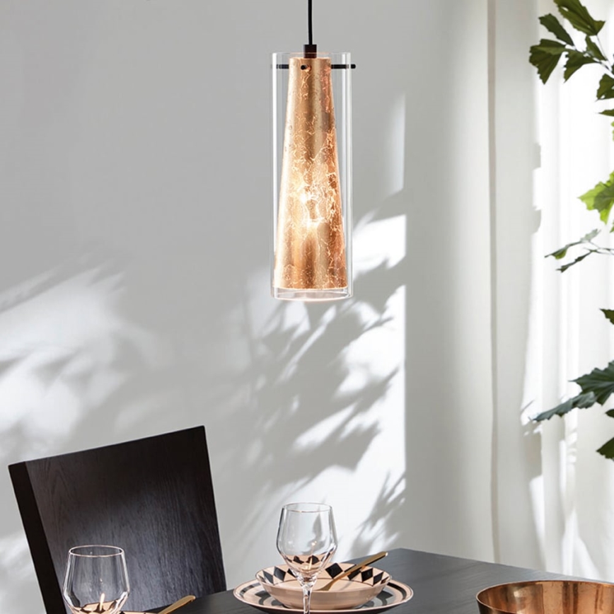 Eglo 79344 - Kattokruunu johdossa PINTO GOLD 4xE27/40W/230V kulta