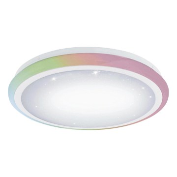 Eglo 79512 - LED RGB Himmennettävä kattovalaisin LIPARI LED/24W/230V + kaukosäädin