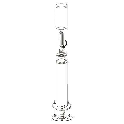 EGLO - Ulkovalaisin 1xE27/15W/230V IP65