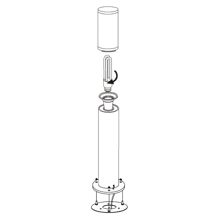 EGLO - Ulkovalaisin 1xE27/15W/230V IP65