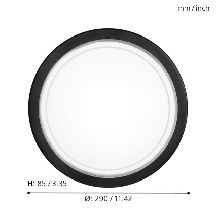 Eglo 83159 - Kattovalo PLANET 1 1xE27/60W/230V