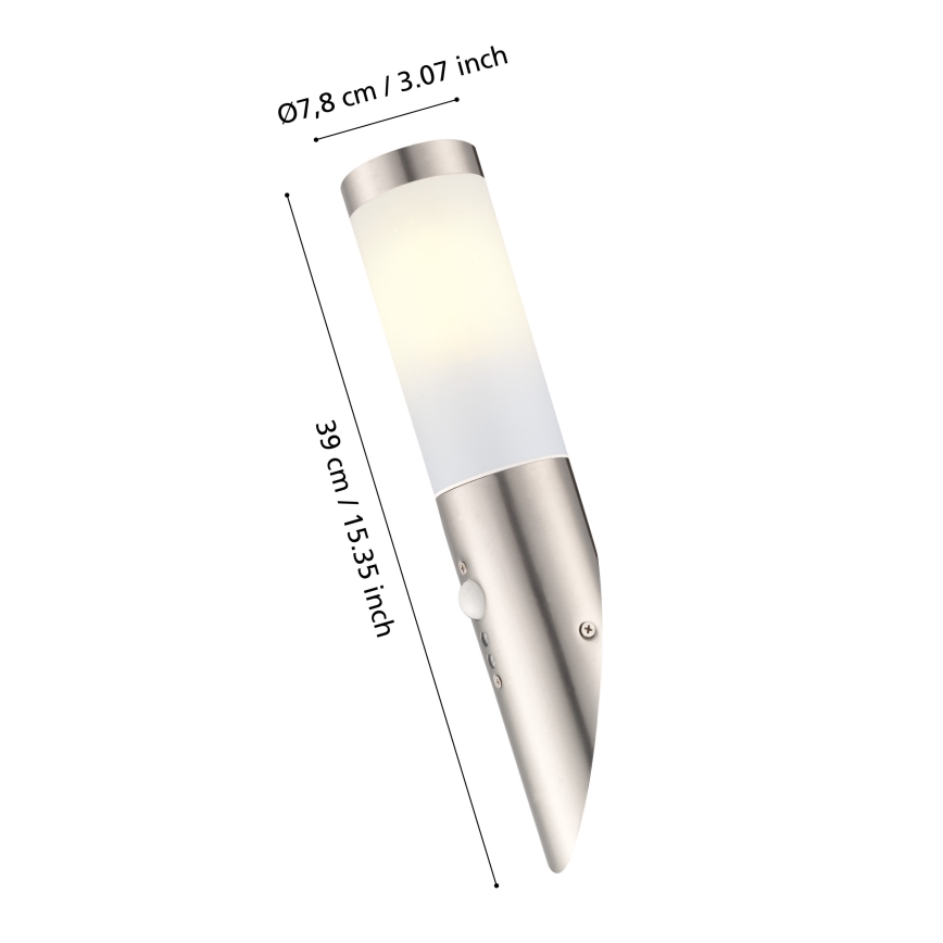 EGLO - Ulkokäyttöön tarkoitettu anturiseinävalaisin 1xE27/15W IP44