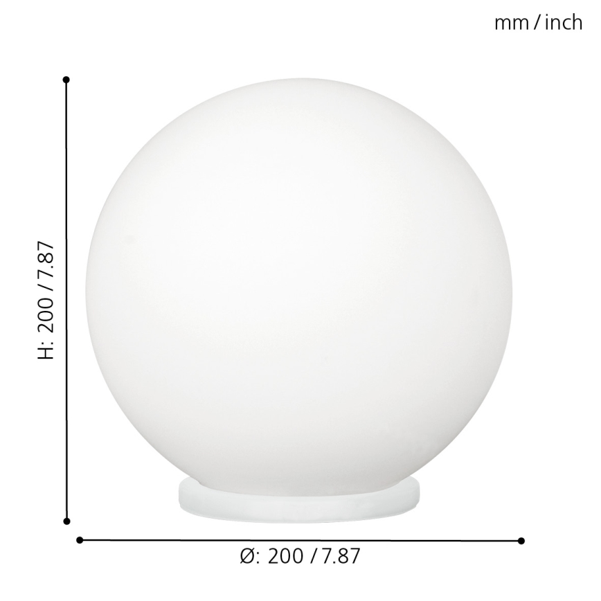 EGLO - Pöytävalaisin 1xE27/60W/230V halkaisija 20 cm
