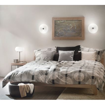 EGLO - Kattovalo OPTICA 2xE27/60W/230V opaalilasi halkaisija 35 cm