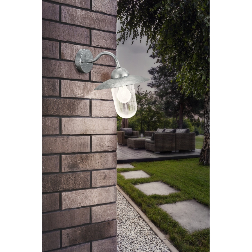 EGLO 88489 - Ulkoseinävalaisin MILTON galvanoitua terästä