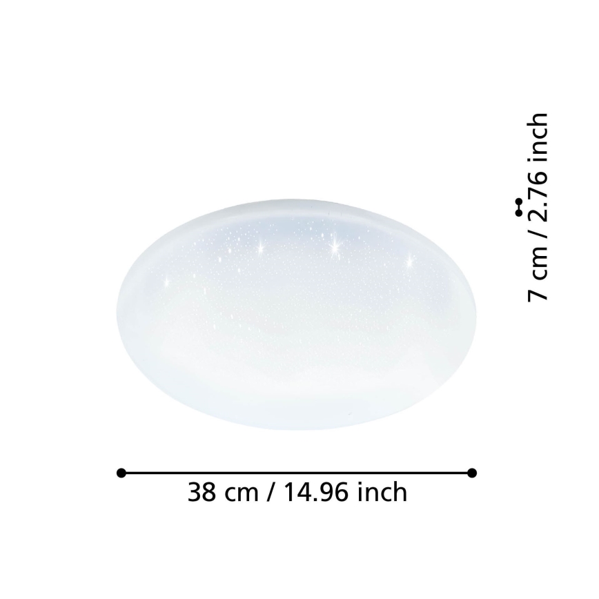 Eglo - LED Himmennettävä kattovalo LED/19,2W/230V 2700-6500K ZigBee