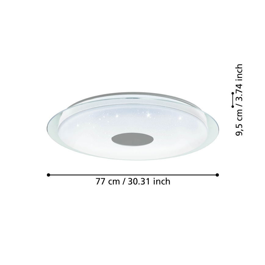 Eglo - LED Himmennettävä kattovalo LED/38,1W/230V 2700-6500K ZigBee
