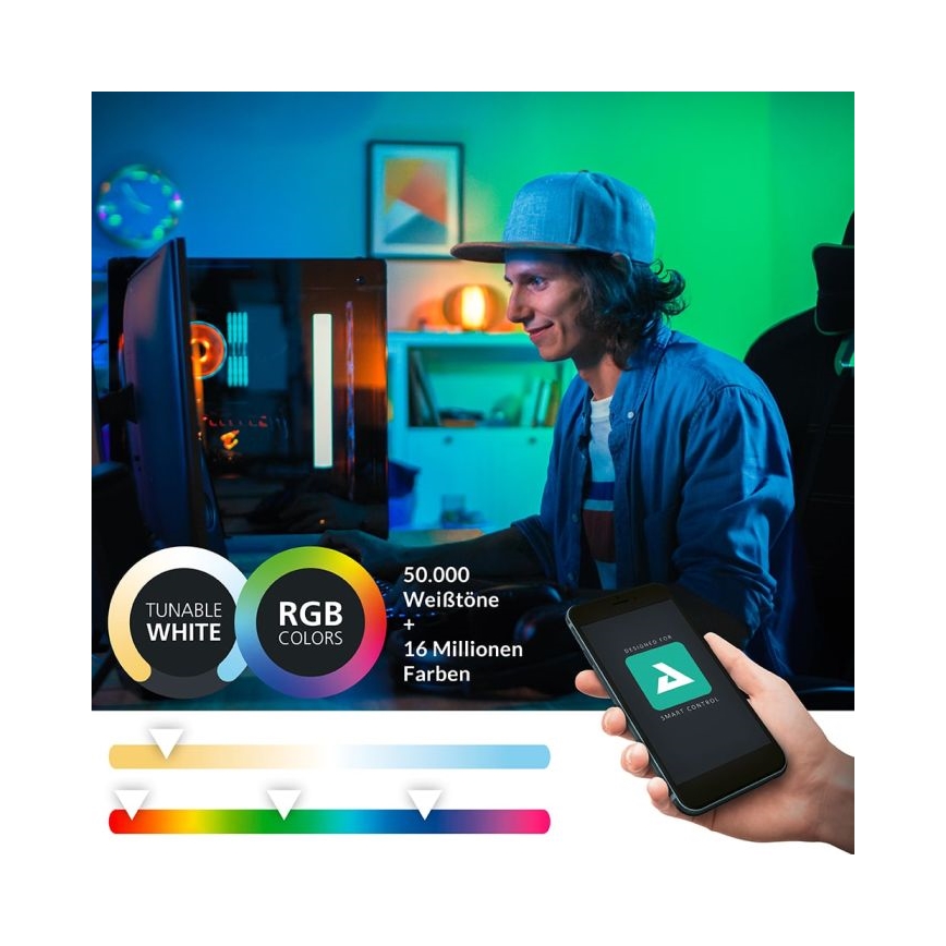 Eglo - LED RGBW himmennettävä kylpyhuoneen peilivalaisin 15,6W/230V IP44 ZigBee