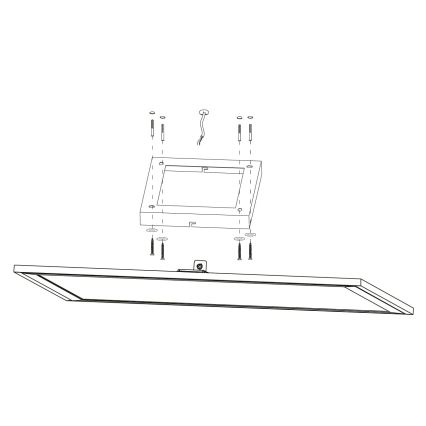 Eglo - LED Himmennettävä kattovalo LED/21,5W/230V valkoinen ZigBee