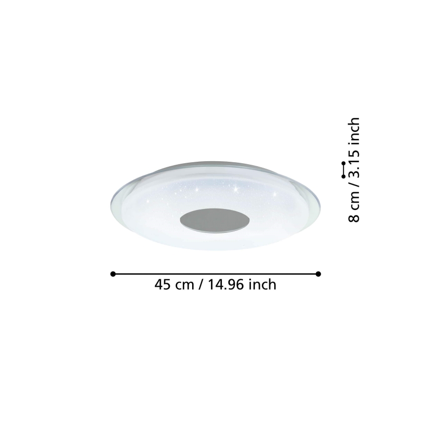 Eglo 900083 - Himmennettävä LED-kattovalo LANCIANO-Z LED/19,2W/230V ZigBee