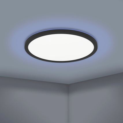 Eglo - LED RGBW Himmennettävä kattovalo LED/14,6W/230V musta ZigBee