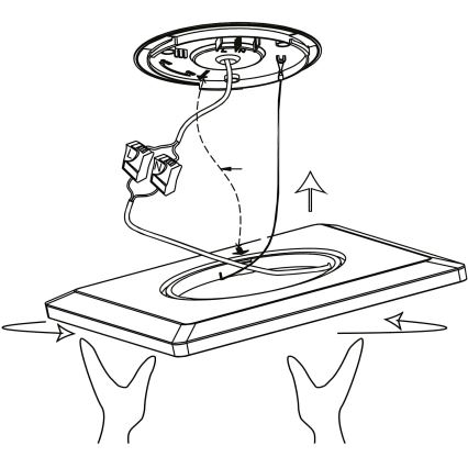 Eglo - LED RGBW Himmennettävä kattovalo LED/16,5W/230V musta ZigBee