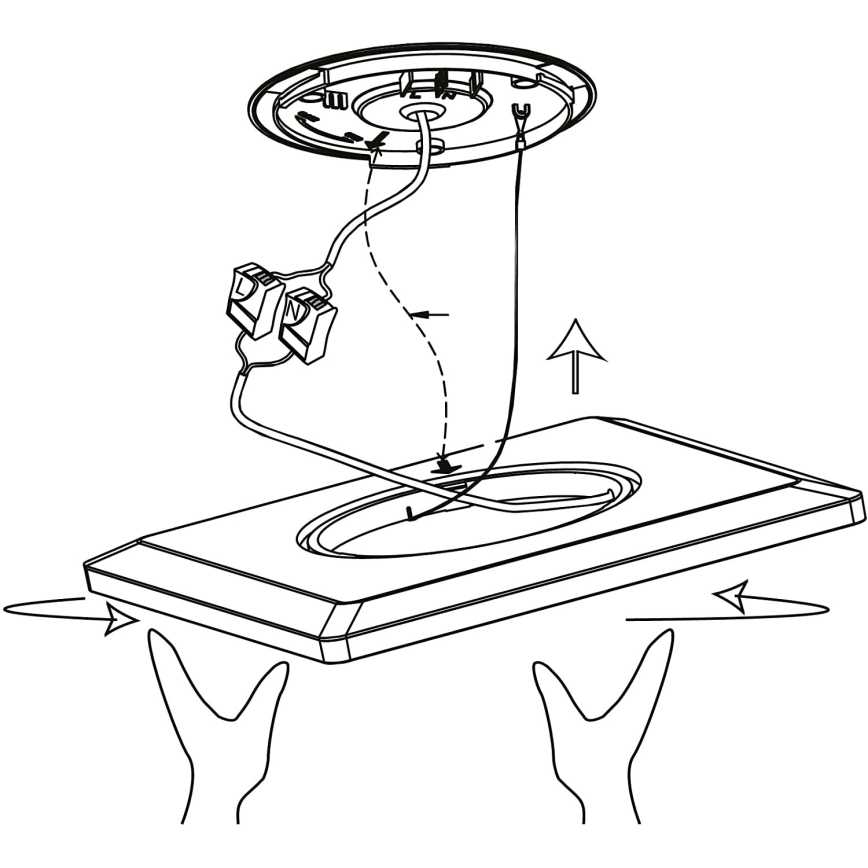 Eglo - LED RGBW Himmennettävä kattovalo LED/16,5W/230V musta ZigBee