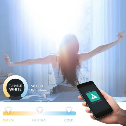 Eglo - Himmennettävä LED-kylpyhuonevalaisin, 5,4 W, 230 V, IP44, ZigBee, halkaisija 11,7 cm