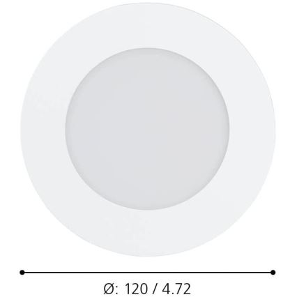 Eglo - Himmennettävä LED-kylpyhuonevalaisin, 5,4 W, 230 V, IP44, ZigBee, halkaisija 11,7 cm