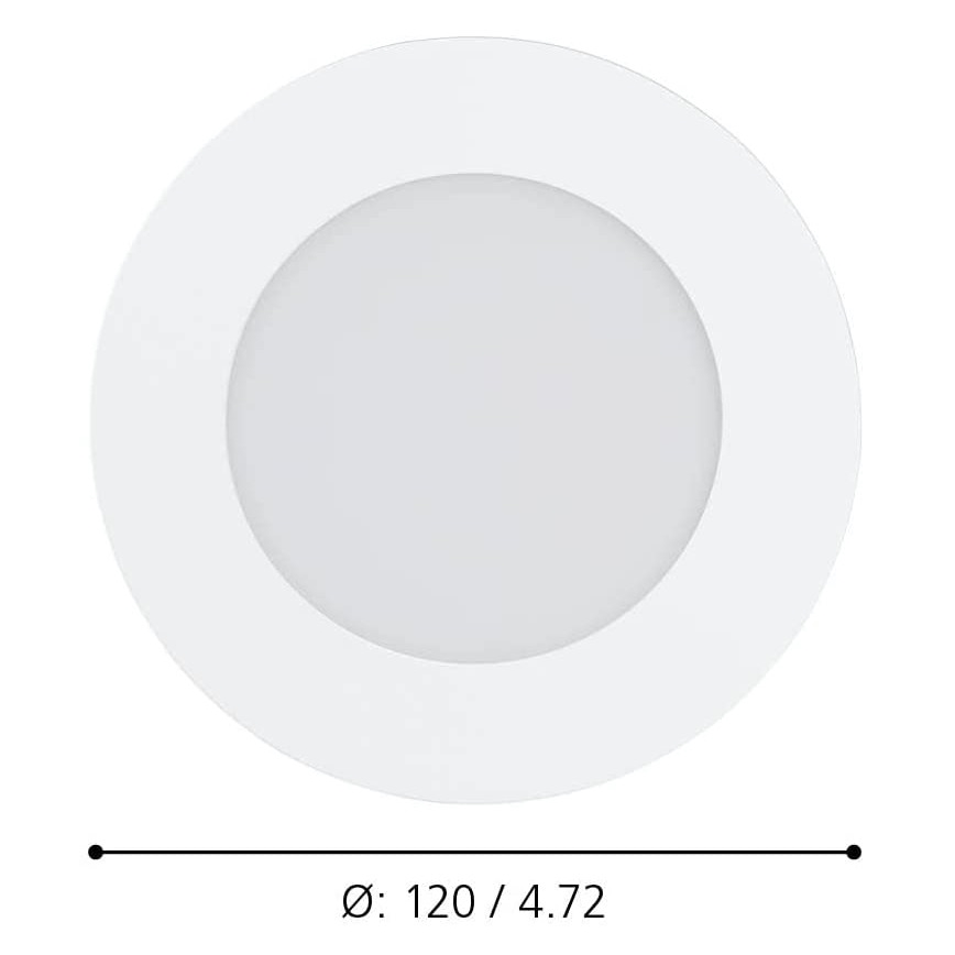 Eglo - Himmennettävä LED-kylpyhuonevalaisin, 5,4 W, 230 V, IP44, ZigBee, halkaisija 11,7 cm