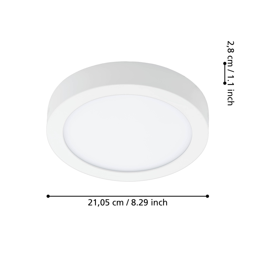 Eglo - LED-himennettävä kylpyhuoneen kattovalaisin LED/16,5W/230V 2700-6500K IP44 ZigBee halkaisija 21 cm