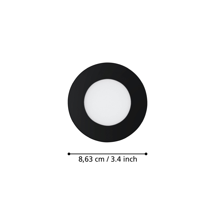 Eglo - Setti 3 kpl himmennettäviä LED-kylpyhuonevalaisimia FUEVA-Z, LED/2,8W/230V, IP44, halkaisija 8,5 cm