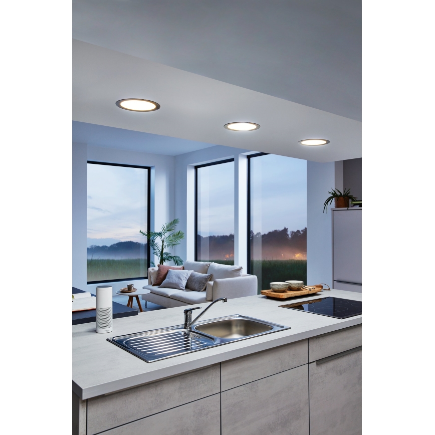 Eglo - LED-himmennettävä kylpyhuoneen upotettava kattovalaisin LED/10,5W/230V 2700-6500K IP44 ZigBee halkaisija 16,5 cm