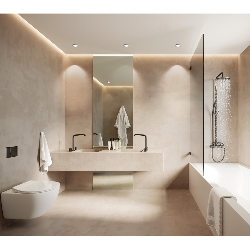 Eglo - LED himmennettävä kylpyhuoneen upotettava kattovalaisin LED/5,4W/230V IP44 ZigBee pr. 12 cm