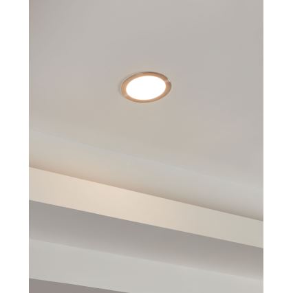 Eglo - Himmennettävä LED-uppovalaisin kylpyhuoneeseen, 10,5 W/230 V, IP44, ZigBee, halkaisija 16,5 cm