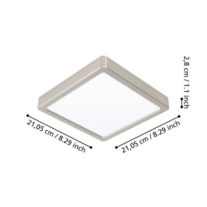 Eglo - himmennettävä LED-kylpyhuonevalaisin LED/16,5W/230V IP44 ZigBee 21x21 cm