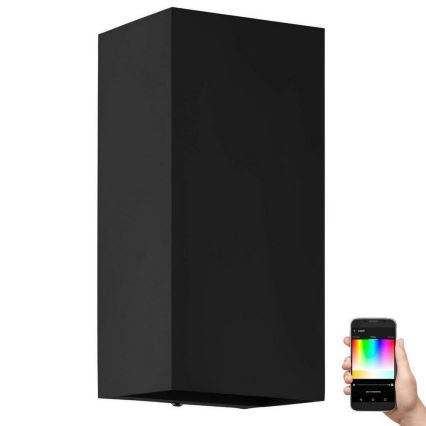 Eglo - LED RGB Himmennettävä ulkoseinävalaisin 2xGU10/5W/230V IP55 2700-6500K