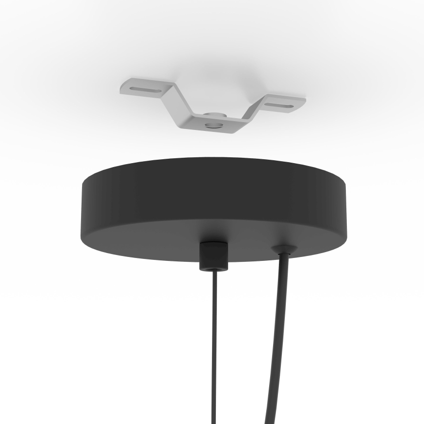 Eglo - Kattokruunu johdossa 1xE27/40W/230V musta