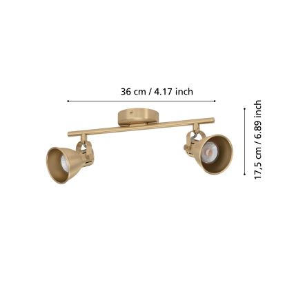 Eglo - LED-kohdevalaisin 2xGU10/3W/230V