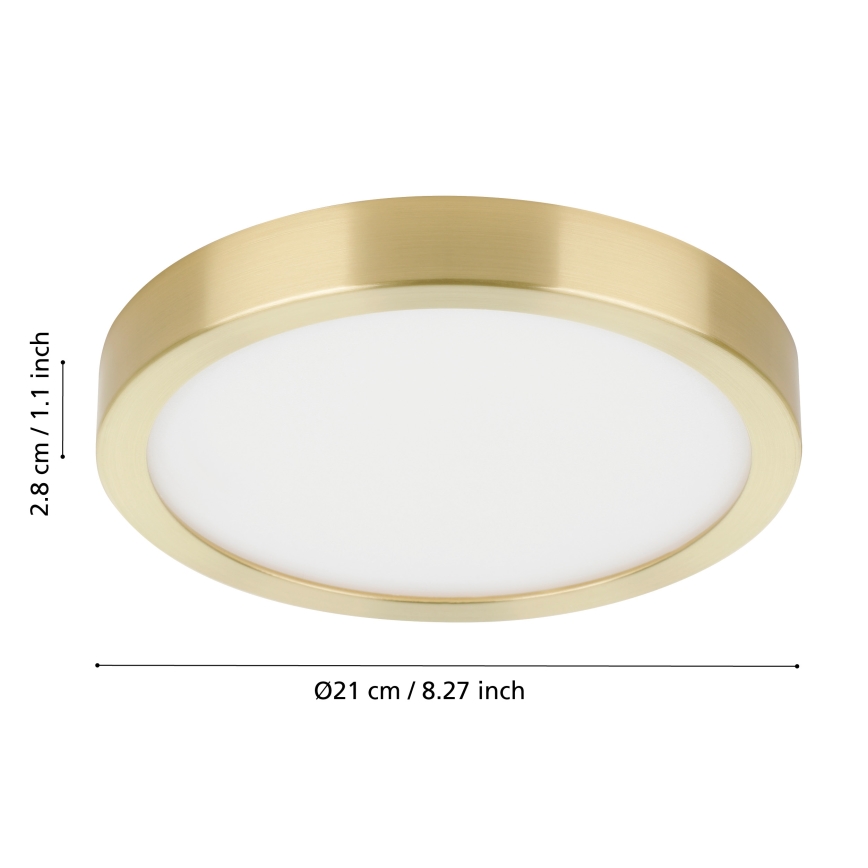 Eglo - LED-kattovalaisin LED/17W/230V halkaisija 21 cm halkaisija 21 cm