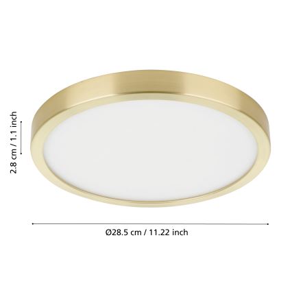 Eglo - LED-kattovalaisin LED/20,5W/230V halkaisija 28,5 cm halkaisija 28,5 cm