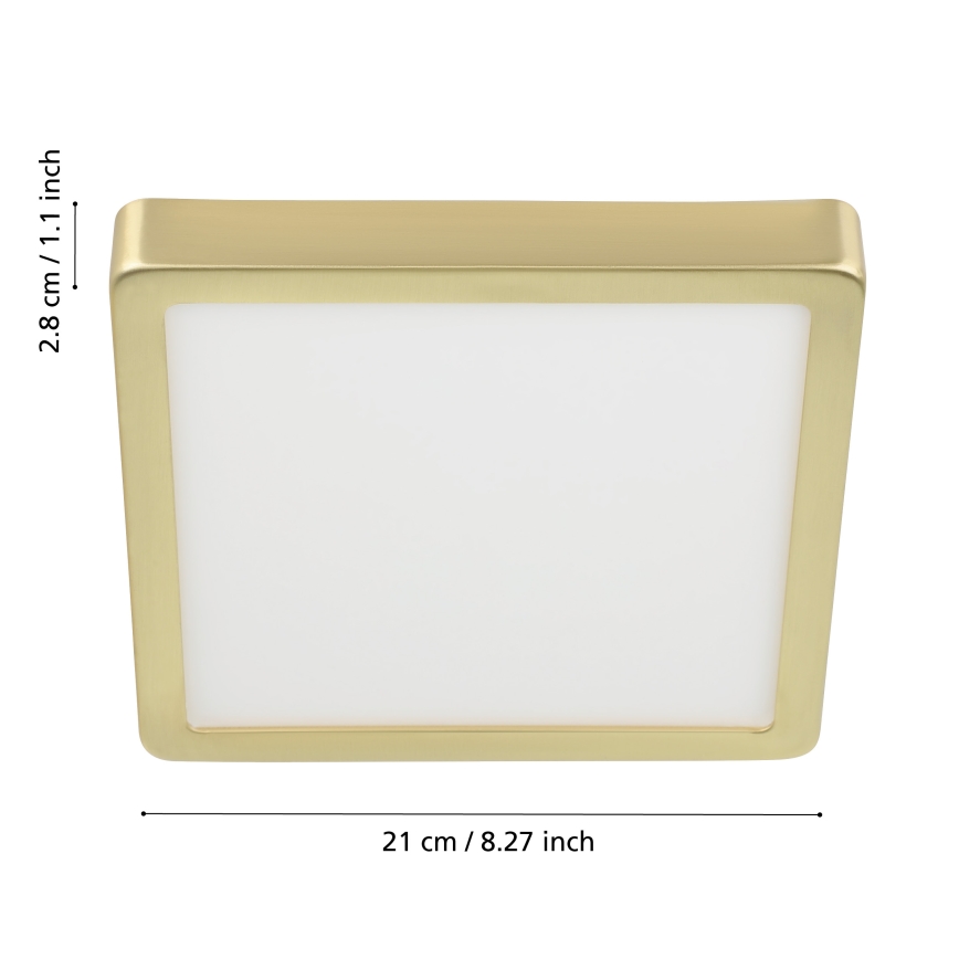 Eglo - LED-kattovalaisin LED/17W/230V 21x21 cm
