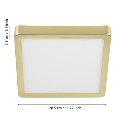 Eglo - LED Kattovalaisin LED/20,5W/230V 28,5x28,5 cm