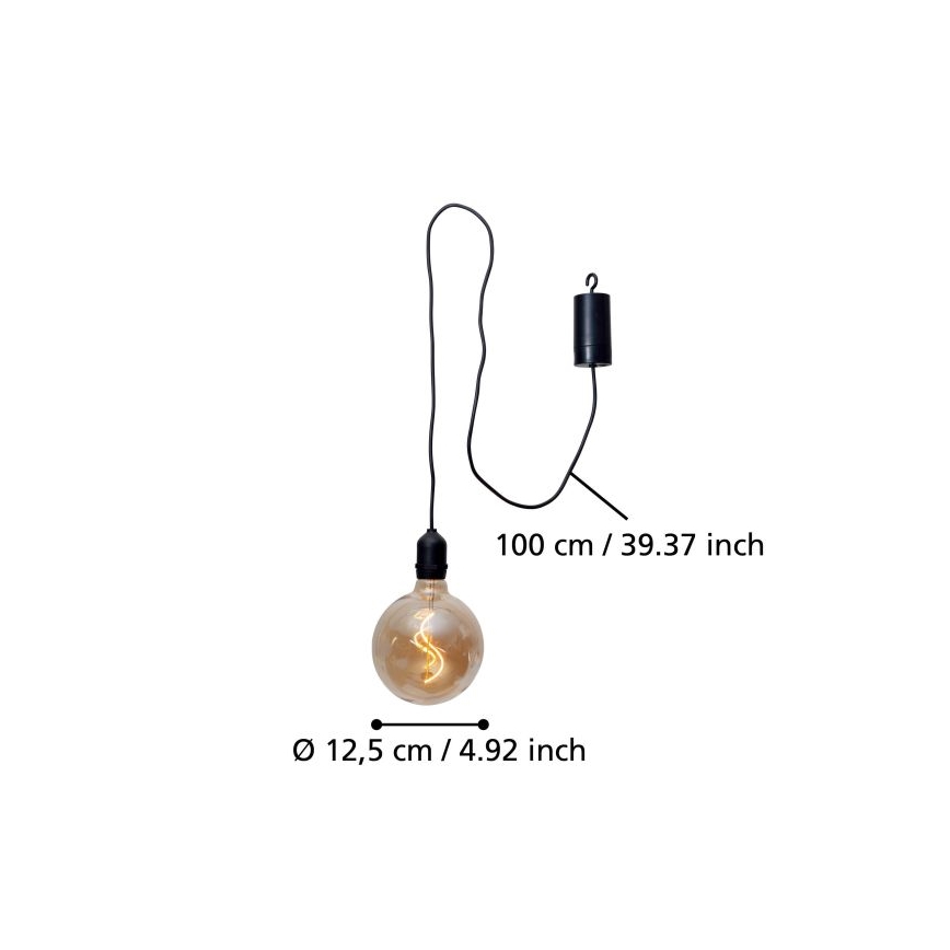 Eglo - LED-ulkoriippuvalaisin LED/0,06W/6V 4xAA IP44 beige