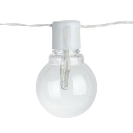 Eglo - LED ulkokäyttöön koristeketju 16xLED/0,064W/24V IP44 valkoinen