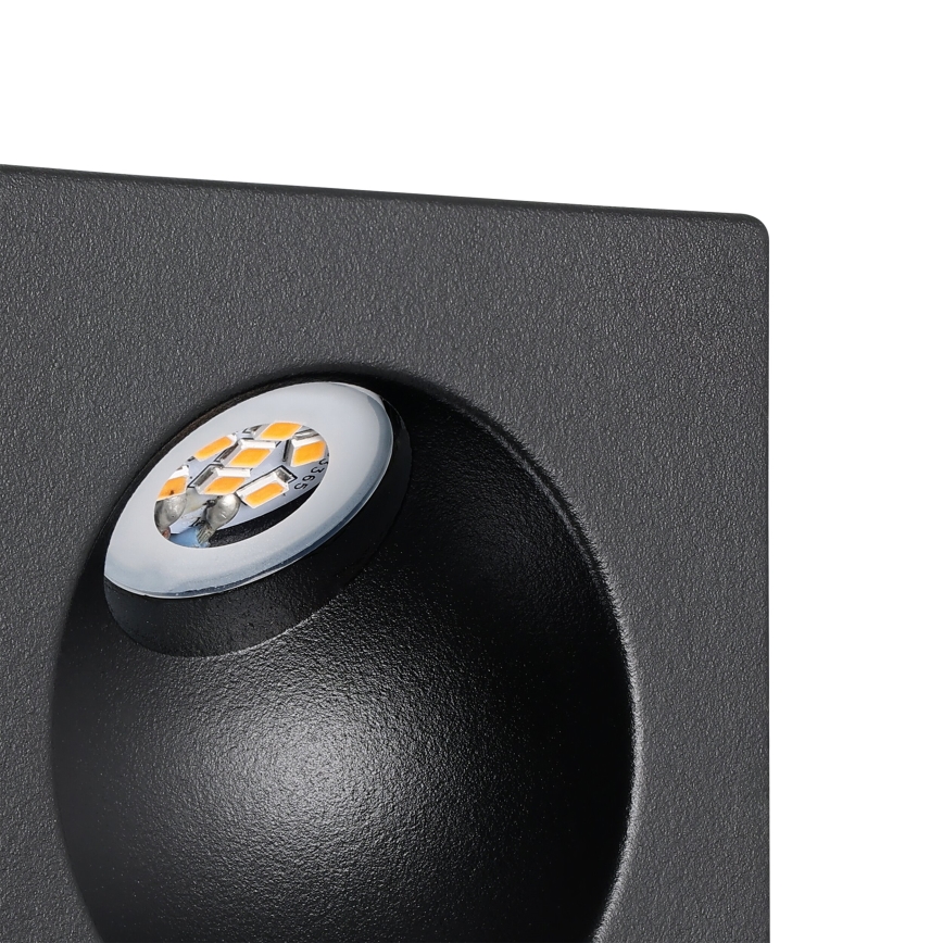 Eglo - LED-portaikkovalo LED/2W/230V 3000K musta