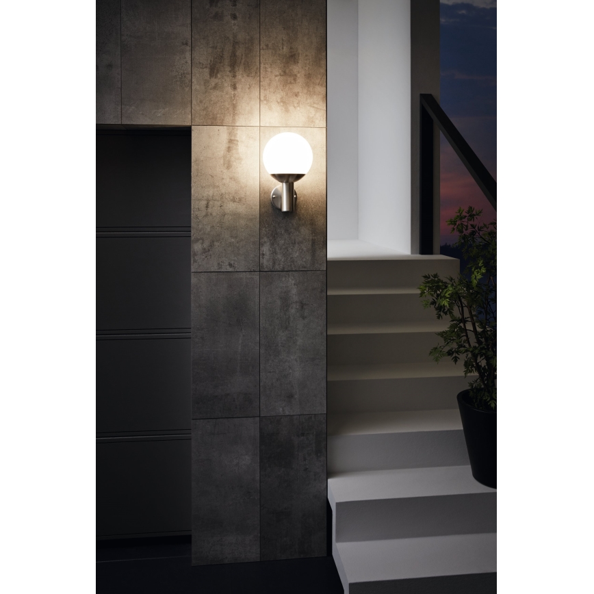 Eglo - LED RGB himmennettävä ulkokäyttöön tarkoitettu seinävalaisin E27/9W/230V 2700-6500K IP44