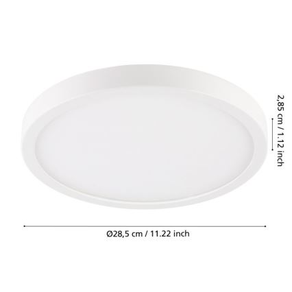Eglo - LED Kylpyhuoneen kattovalo LED/20,5W/230V IP44 valkoinen