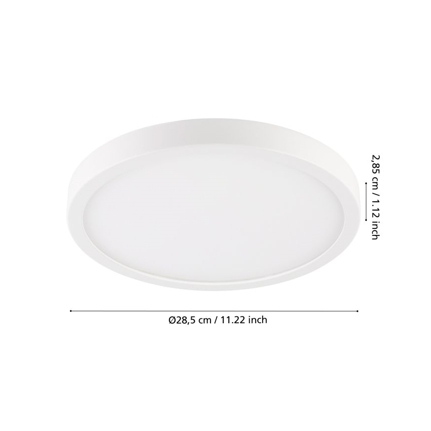 Eglo - LED Kylpyhuoneen kattovalo LED/20,5W/230V IP44 valkoinen