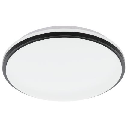 Eglo - LED-kattovalaisin kylpyhuoneeseen LED/15,6W/230V IP44 musta