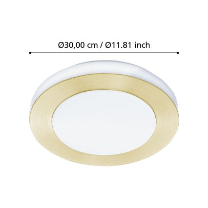 Eglo - LED-kattovalaisin kylpyhuoneeseen LED/10,8W/230V IP44