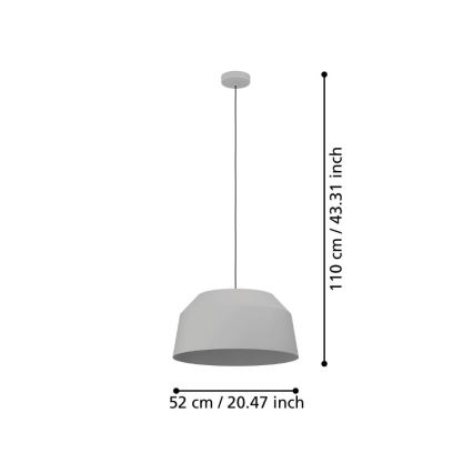 Eglo - Riippuvalaisin 1xE27/40W/230V halk. 52 cm