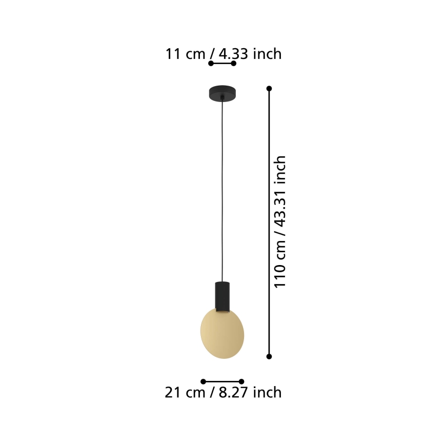 Eglo - LED-kattokruunu johdossa 1xGU10/4,5W/230V 3000K